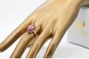 Vintage craft Ring Amethyst Original Vintage 14K Rose Gold vrc253r